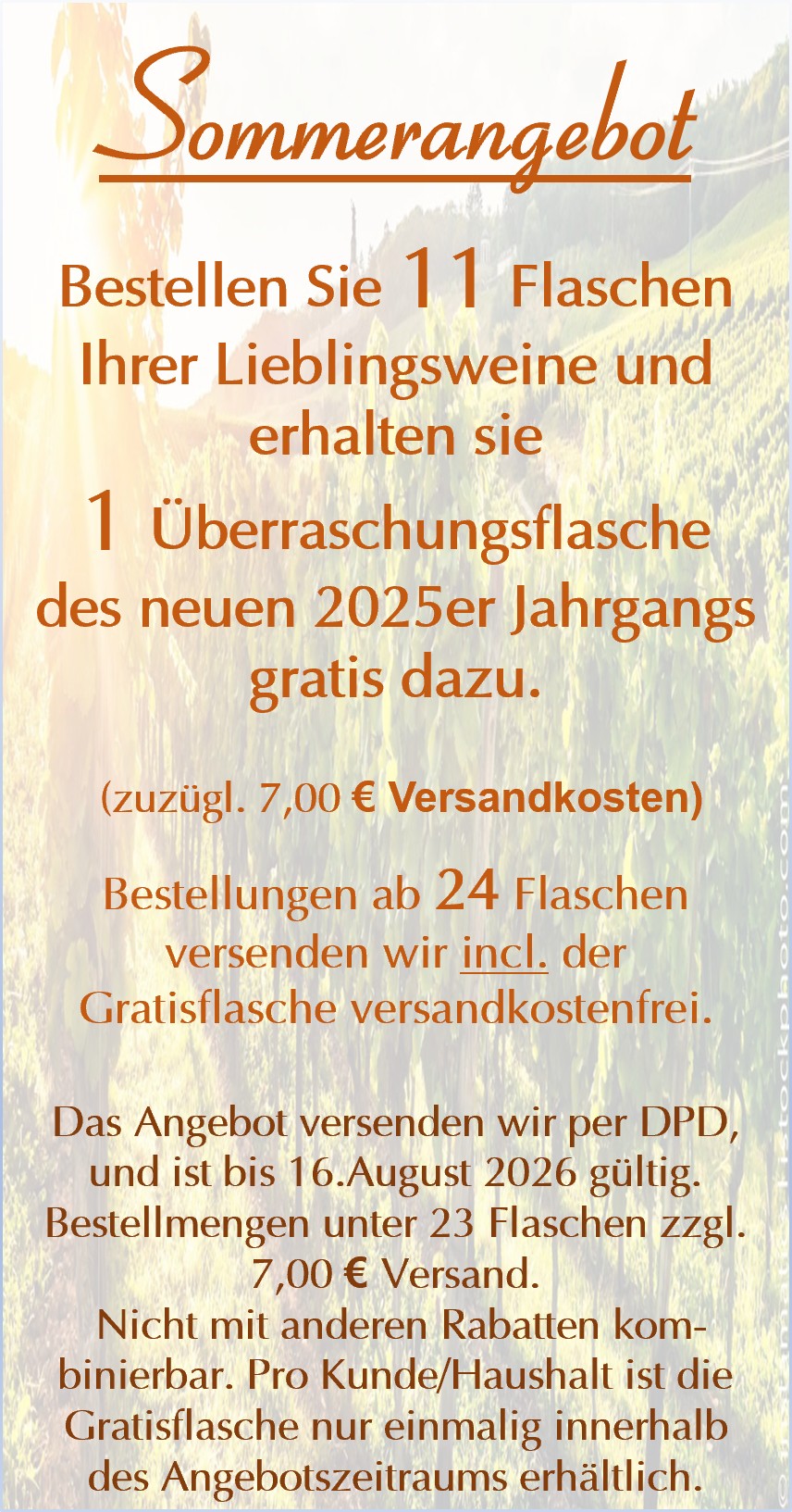 <br>Artikel-Nr.: 16b<br>Sommerangebot 2026 1x Gratisflasche<br>